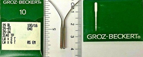 BLINDSTITCH PORTABLE 29-34 29BL LWX6T S=100/16 CURVED INDUS SEWING MACHNE NEEDLE - Picture 3 of 9