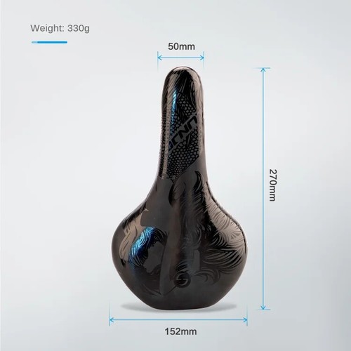 MTB Road Bike Seat Saddle PU Leather Waterproof Comfortable Cycling Seat Cushion - Picture 32 of 38