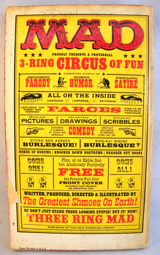 Three Ring MAD - 1st Print 1981 Signet - Fair - Imagen 2 de 3