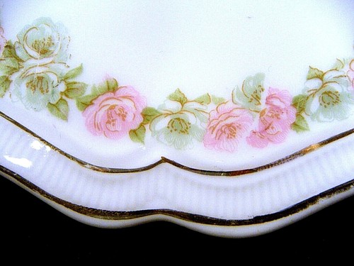 Rare Antique PH Leonard Vienna, Austria "The Munich" Pink & Green Floral China - Picture 4 of 47