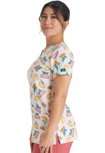 Citrus Grove Dickies Scrubs EDS V-Ausschnitt Top DK717 CUGV - Bild 2 von 5