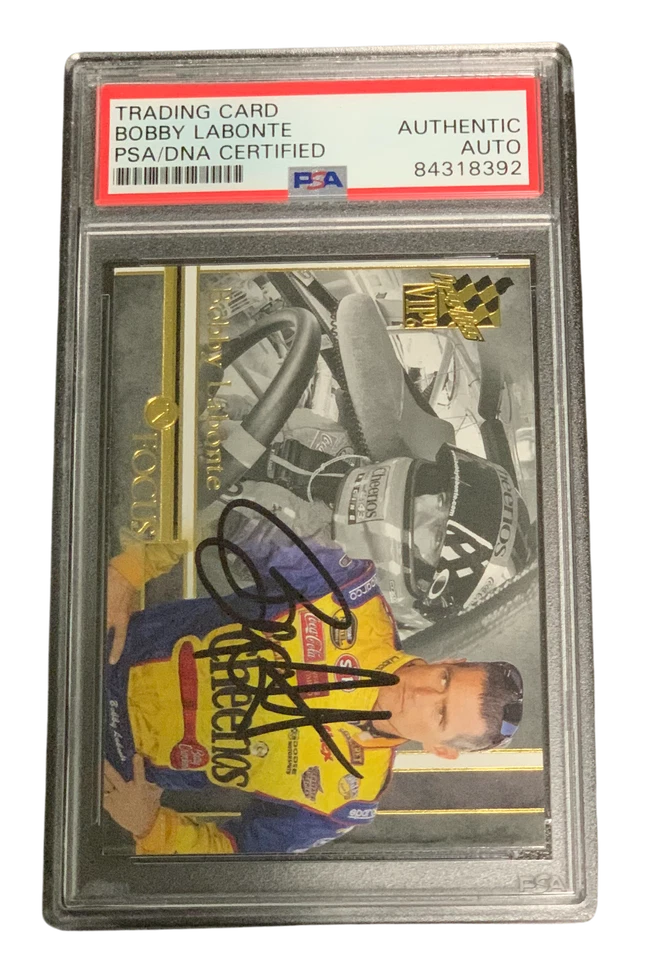 BOBBY LABONTE SIGNED AUTOGRAPH SLABBED 2006 PRESS PAS VIP FOCUS CARD PSA DNA - Image 2 of 2