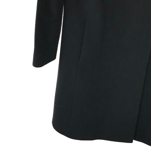 Cinzia Rocca Womens Size 4 Black Wide Collar Wool Angora Blend Designer Coat - Picture 11 of 16