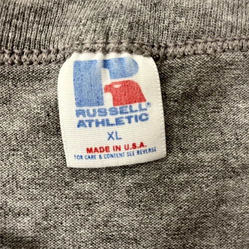Vtg 60’s Russell Athletic HEATHER Gray Naught FOOTBALL TEAM 50/50 T Shirt USA XL - Picture 5 of 8