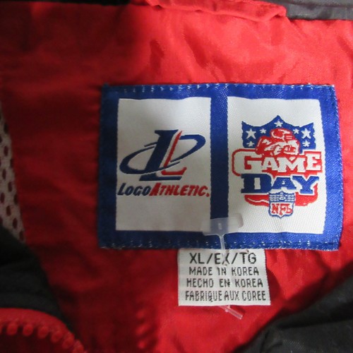 Vintage Logo Athletic Jacket Mens XL Red Black Tampa Bay Buccaneers NFL Full ZIp - Picture 4 of 8