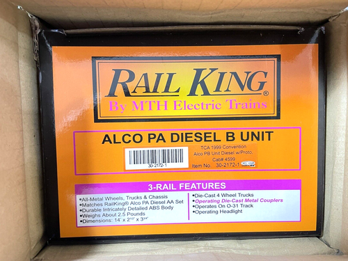 MTH RAILKING 30-2172-1 TCA 1999 Conv. ALCO PB- B-UNIT - New - Picture 9 of 10