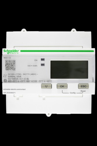SCHNEIDER 63 AMP WATT HOUR ENERGY METER iEM3155 A9MEM3155 - Picture 1 of 7