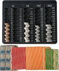 1Pcs Black Coin Counter Tray -Change Counter Coin Counting and Sorting Tray with