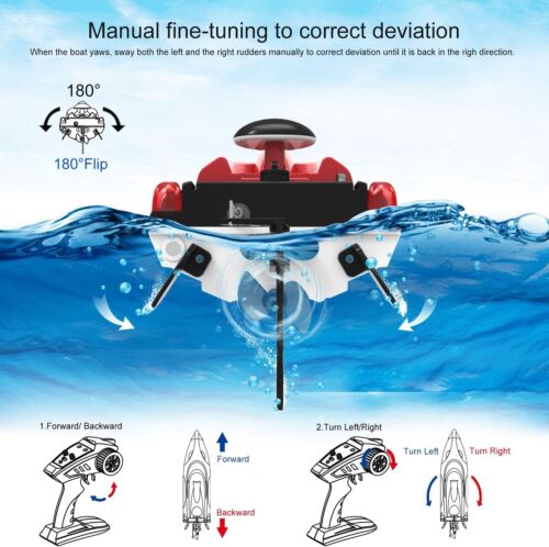 Remote Control Racing Boat – 25KM/H High-Speed, Wasserdicht 180º Flip Funktion - Bild 4 von 8