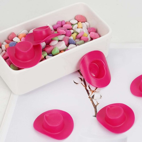 10Pcs Plastic Mini Cute Western Cowgirl Cowboy Miniature Hat Doll House Party US - Picture 10 of 19