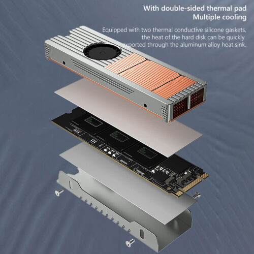 TEUCER Cooling Heatsink Aluminum Alloy Cooler Heat Radiator Computer Accessories - Picture 6 of 12