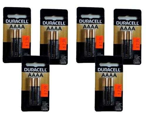 (6 Pack) Duracell AAAA Alkaline Batteries ( MX2500, E96, MN2500, LR8D425, 25A )
