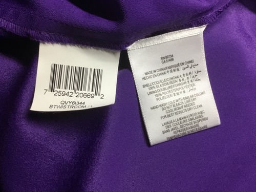 NEU mit Etikett BCBG MAXAZRIA Stufenkleid schulterfrei 100 % Seide Größe L Einzelhandel 308 $ - Bild 3 von 9