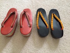 Japanese Zori Wear-Resisting Non-Slip BLACK Clogs Slipper Flip Flops Available