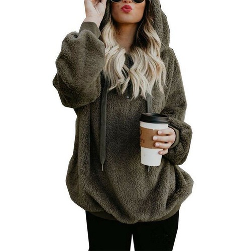 Women  Hoodie Tops Warm Winter Teddy Bear Jacket Coat Warm Sweet Fashion - Bild 2 von 29