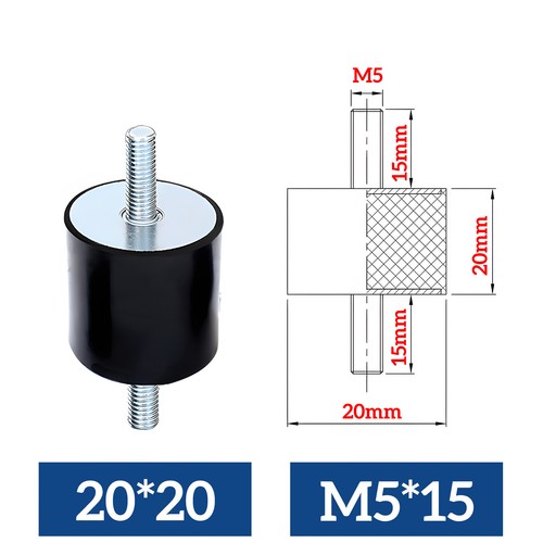 Tampone in gomma tipo A ammortizzatore vibrazioni silentblock tampone gomma-metallo da M3 a M20 - Foto 25 di 100