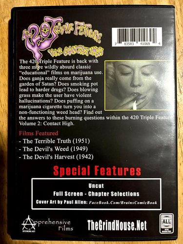 The Terrible Truth (1951) / Devil's Weed (1949) / Devil's Harvest (1942) DVD VG - Picture 2 of 3