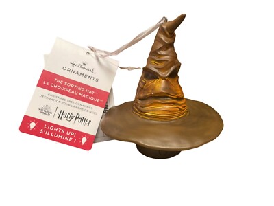 Hallmark Christmas Harry Potter ''The Sorting Hat'' Ornament Light Up Ornament