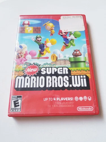 New Super Mario Bros. Wii (Nintendo Wii, 2009) No Manual *UNTESTED* READ DESCRIP
