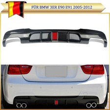 Stoßstange Heckdiffusor Spoiler für BMW 3er E90 E91 M/ LED Carbon Look MP Style