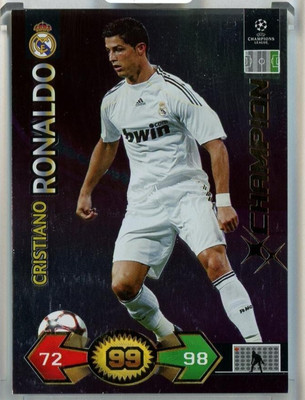 2009-10 Panini Super Strikes Champions League UCL Cristiano Ronaldo Real Madrid
