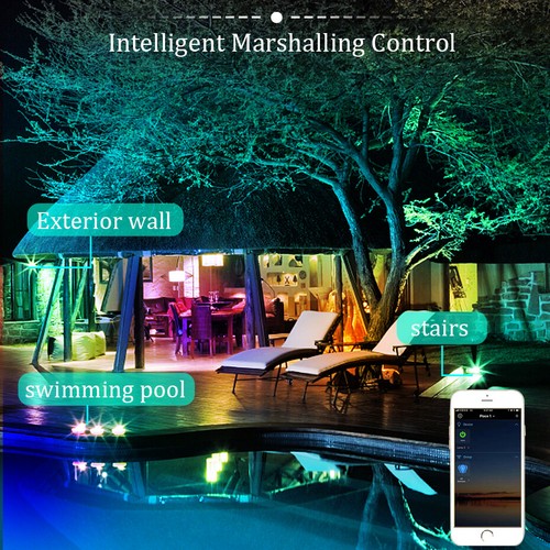 Tuya Smart Floodlight LED Reflector Outdoor Lighting IP66 220V 30W 50W 100W RGB - Picture 8 of 15