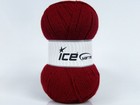 Lot of 4 x 100gr Skeins Ice Yarns GONCA Hand Knitting Yarn Dark Red