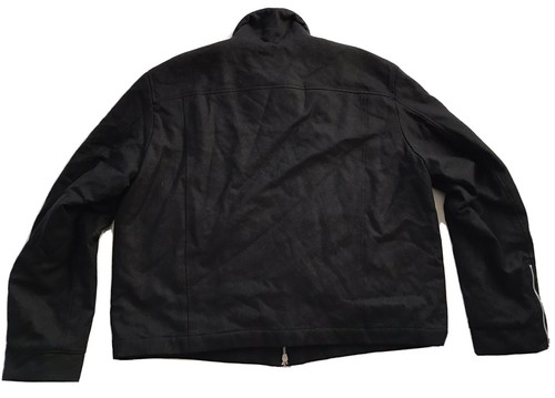$895 Diesel Men’s Black Gold Wes Wool Jacket Black Loose Fit Size EU-54 / US-44 - Picture 6 of 12