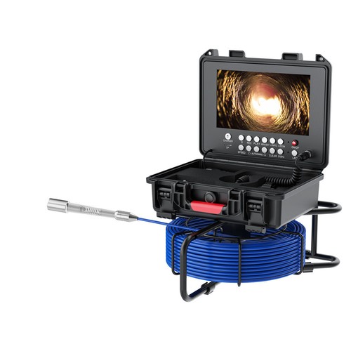 Telecamera ispezione tubi fognari contatore distanza DVR monitor Ultra HD 9 pollici 23 mm - Foto 17 di 20