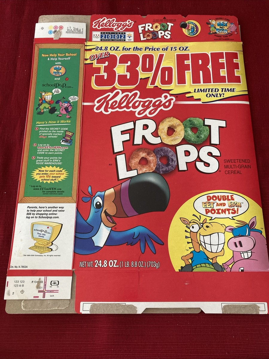 2002 Kellogg's Eet And Ern Froot Loops *LIMITED EDITION