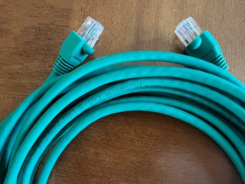NEW CAT-5 LAN Cable RJ45 Crossover Cable 24AWG/4P Green color - Picture 2 of 4