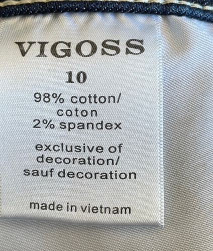 Vigoss NWT Heritage Fit Capri Denim Jeans Women's Sz 10 Medium Wash Mid Rise - Picture 9 of 16