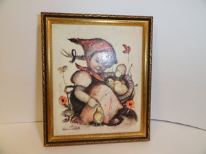 Hummel-Print-Picture-Girl-with-Chicks-4-5-8-034-x-5-1-2-034