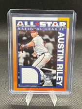 2025 Topps Series 2 Austin Riley 1990 All Star Relic Game Worn Jersey Patch