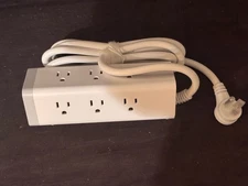 Tessan Surge Protector Power Strip 15 FT Cord 9 Outlets 3 USB Ports - White