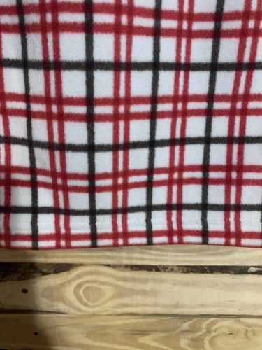 Lands’ End Women’s M 10-12 Red Plaid Fleece Pullover 1/4-Zip NWT Cozy Warm - Picture 8 of 13