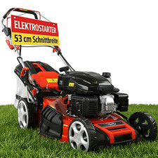 HECHT Benzin Rasenmäher mit Antrieb 53 cm Schnittbreite 6 PS Elektrostart Mäher