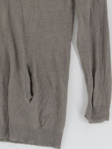 Pull femme La Redoute UK 8 soldes gris 100% lin col V