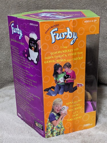 New in Box 1999 Furby 70-800 Burnt Orange Leopard Cheetah Silver Eyes Sealed - Picture 7 of 8