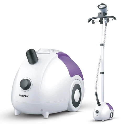 GEEPAS 2000W Upright Vertical Garment Clothes Steamer 1.8L Tank 11 Stem Setting