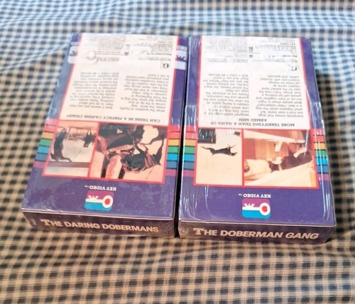 RARE The Daring Dobermans VHS The Doberman Gang OOP Watermark FACTORY SEALED Lot - Picture 6 of 6