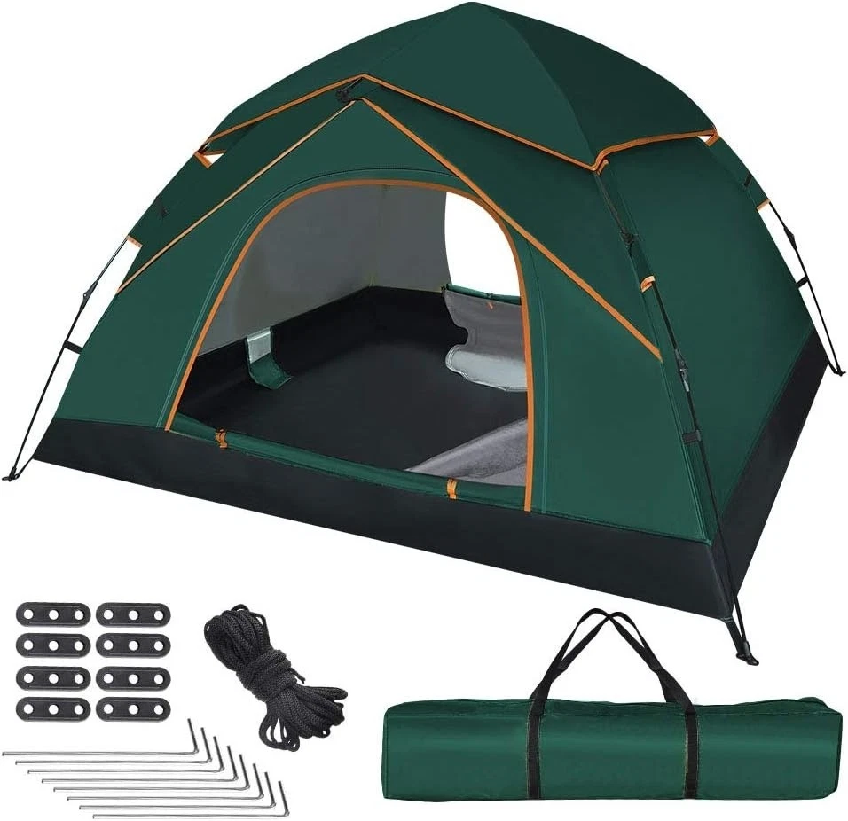 Automatic Pop Up Tent for 3-4 Person,Upgraded Camping Tent Waterproof & UV Prote