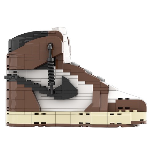 Handgefertigter interaktiver Sneaker Steine Baukasten | AJ1 Travis Scott OG High - Bild 5 von 9