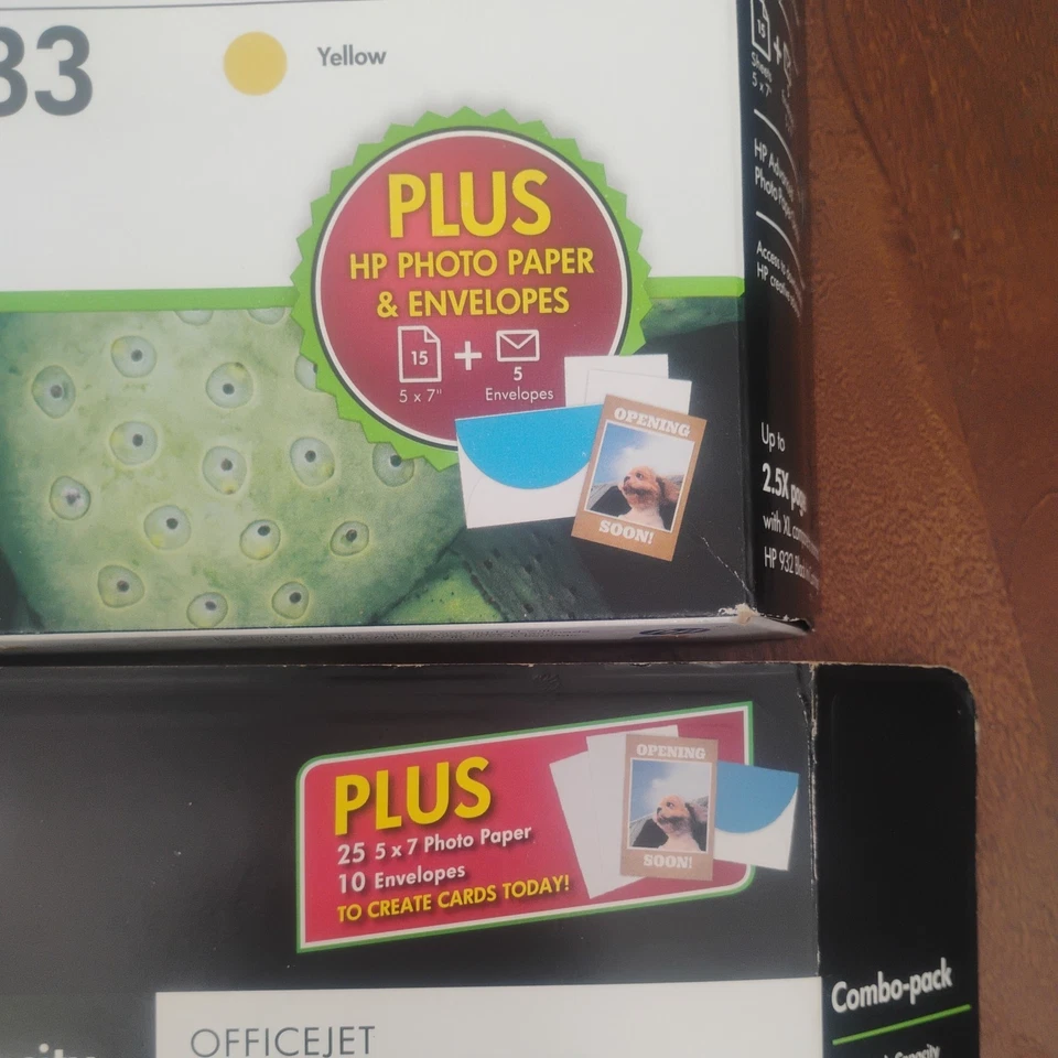 Cartuchos de tinta originales HP 932XL/933 - negro, cian, magenta, amarillo - sello de fábrica Foto 4 de 4