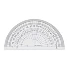 36 Pcs Clear Plastic 180 Degree Protractor Ruler for Student Homework