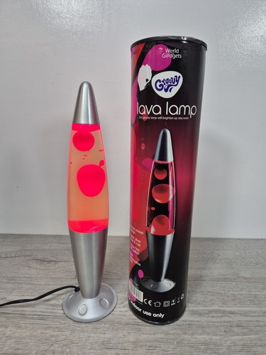 World Of Gadgets Rocket Ship Style Lava Lamp Red 41cm Tall !!! - Picture 2 of 10
