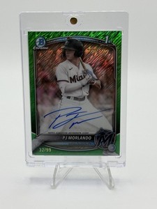 2025 Bowman - Chrome Prospect Auto PJ Morlando #CPA-PM Green Shimmer /99