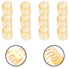 12pcs Napkin Buckle Metal Napkin Ring Pearl Circle Table Setting Supply