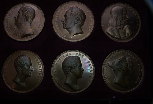 Set medaglie Grecia 2000 Konrad Lange indipendenza greca 1821-1836 12 medaglie bronzo - Foto 9 di 24