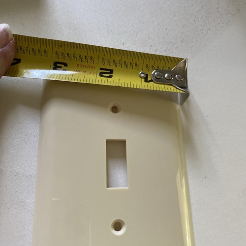 Oversized Switch Cover 5 X 3 1/8” Cream Color - Picture 5 of 5